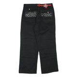Black Mens Regular Fit Cotton Blend Denim Jeans W34 L30 With Back Pocket Detail