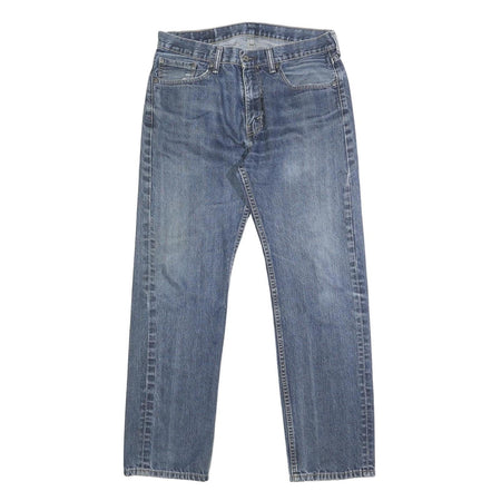 LEVI'S 505 Mens Jeans Blue Regular Straight Denim Medium W32 L32 Classic Zip