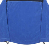 OUTDOOR Mens Blue & Black Plain Pullover Jumper Crew Neck M Polyester Outdoor