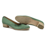 SCHATULLE Womens Green Synthetic Block Heel Shoes UK 6 Comfortable Stylish