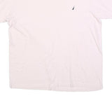 NAUTICA Mens White Crew Neck Short Sleeve S T-Shirt Cotton Blend Classic