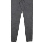 REISS Womens Cotton Blend Black Slim Tapered Trousers W25 L27 Elegant Fabric