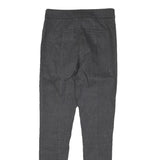 REISS Womens Cotton Blend Black Slim Tapered Trousers W25 L27 Elegant Fabric