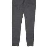 REISS Womens Cotton Blend Black Slim Tapered Trousers W25 L27 Elegant Fabric