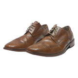 COLE HAAN Mens Leather Brogue Shoes Brown UK 10.5 Classic Formal Style