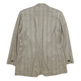 ATRIUM COLLECTION Womens Beige Check Jacket UK 14 Woven Classic Button Closure