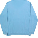 ADIDAS Mens Blue Hoodie L Cotton Blend Pullover Tennis Logo Casual