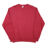 PROSPIRIT Mens Red Crew Neck Sweatshirt M Cotton Blend Casual Pullover