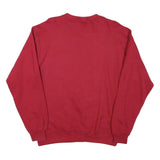PROSPIRIT Mens Red Crew Neck Sweatshirt M Cotton Blend Casual Pullover