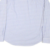 TOMMY HILFIGER Mens Blue Check Shirt XL Button Collar Long Sleeve Cotton Blend