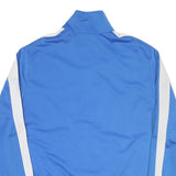 PUMA Mens Blue & White Track Jacket L Polyester Blend Zip Sportswear Casual