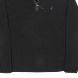NAUTICA Mens Black & Blue Plain Pullover Jumper Crew Neck Basic Knit Size S