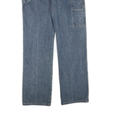 DICKIES Mens Blue Regular Straight Denim Medium Zip W36 L34 Cotton Blend