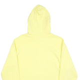 CHAMPION Mens Yellow Pullover Hoodie XL Cotton Blend Drawstring