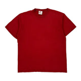Nike T-Shirt - Large Red Cotton