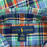 Age 14 Ralph Lauren Checked Short Sleeve Shirt - XL Multicoloured Cotton