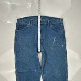 Dickies Double Knee Carpenter Jeans - 36W 31L Blue Cotton