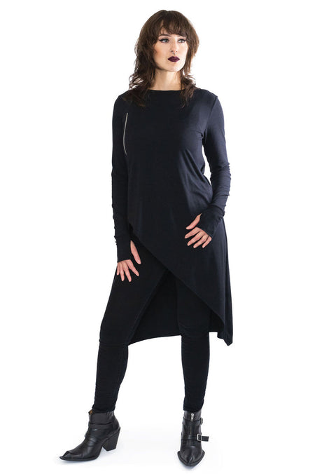 Asymmetrical Zipped Tunic