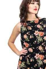 Sheer Floral Overdress - Peach