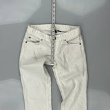 Armani Exchange Graphic Jeans - 26W UK 4 White Cotton