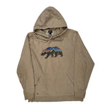 Patagonia Graphic Hoodie - Large Beige Cotton