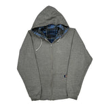 Dickies Flannel Lined Hoodie - Medium Gray Cotton Blend