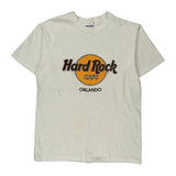 Hard Rock Cafe Single Stitch T-Shirt - Large White Cotton