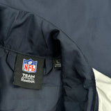 Dallas Cowboys Reebok Football Windbreaker - Large Gray Polyester