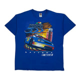Daytona 2001 Fruit Of The Loom Nascar T-Shirt - 2XL Blue Cotton