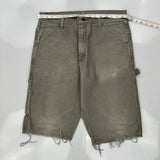 Wrangler Carpenter Shorts - 32W 12L Gray Cotton