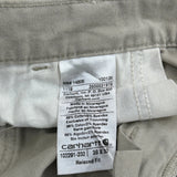 Relaxed Fit Carhartt Carpenter Shorts - 38W 10L Beige Cotton Blend