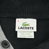 Lacoste 1/4 Zip - Medium Black Cotton