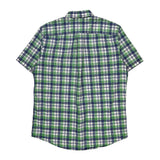Tommy Hilfiger Checked Short Sleeve Shirt - Medium Green Cotton