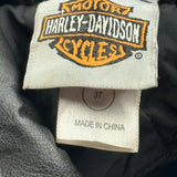 Age 3 Harley Davidson Leather Jacket - 2XS Black Faux Leather