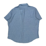 Ralph Lauren Short Sleeve Shirt - 2XL Blue Linen