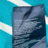 Tommy Hilfiger Striped Polo Shirt - Medium Blue Cotton
