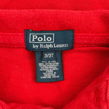 Age 3 Polo By Ralph Lauren Polo Shirt - 2XS Red Cotton