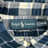 Ralph Lauren Checked Shirt - Medium Blue Cotton