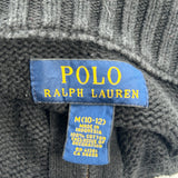 Age 10-12 Polo By Ralph Lauren 1/4 Zip - Medium Black Cotton