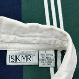 Unbranded Striped Rugby Shirt - Large Multicoloured Cotton
