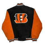 Cincinnati Bengals Nfl Football Varsity Jacket - 2XL Black Suede