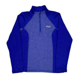 Fila 1/4 Zip - Large Blue Polyester