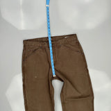 Schmidt Carpenter Pants - 34W 29L Brown Cotton