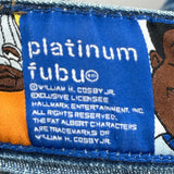 Hip Hop Fubu Graphic Denim Shorts - 36W 8L Blue Cotton