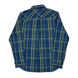 Tommy Jeans Checked Shirt - Medium Green Cotton