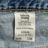 Levis Jeans - 35W 30L Blue Cotton