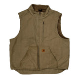 Carhartt Vest - XL Khaki Cotton