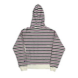 Reverse Weave Champion Striped Hoodie - Medium Multicoloured Cotton