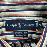 Ralph Lauren Striped Shirt - Medium Multicoloured Cotton