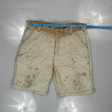 Carhartt Carpenter Shorts - 36W 10L Beige Cotton